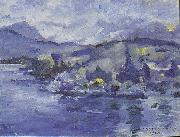 Lovis Corinth Lake Lucerne in the afternoon oil on canvas